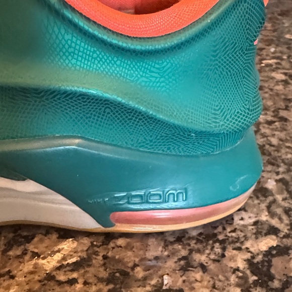 Nike air zoom KD 7 VII Easy Money White Green Size 9 Sneakers EUC - Picture 9 of 17